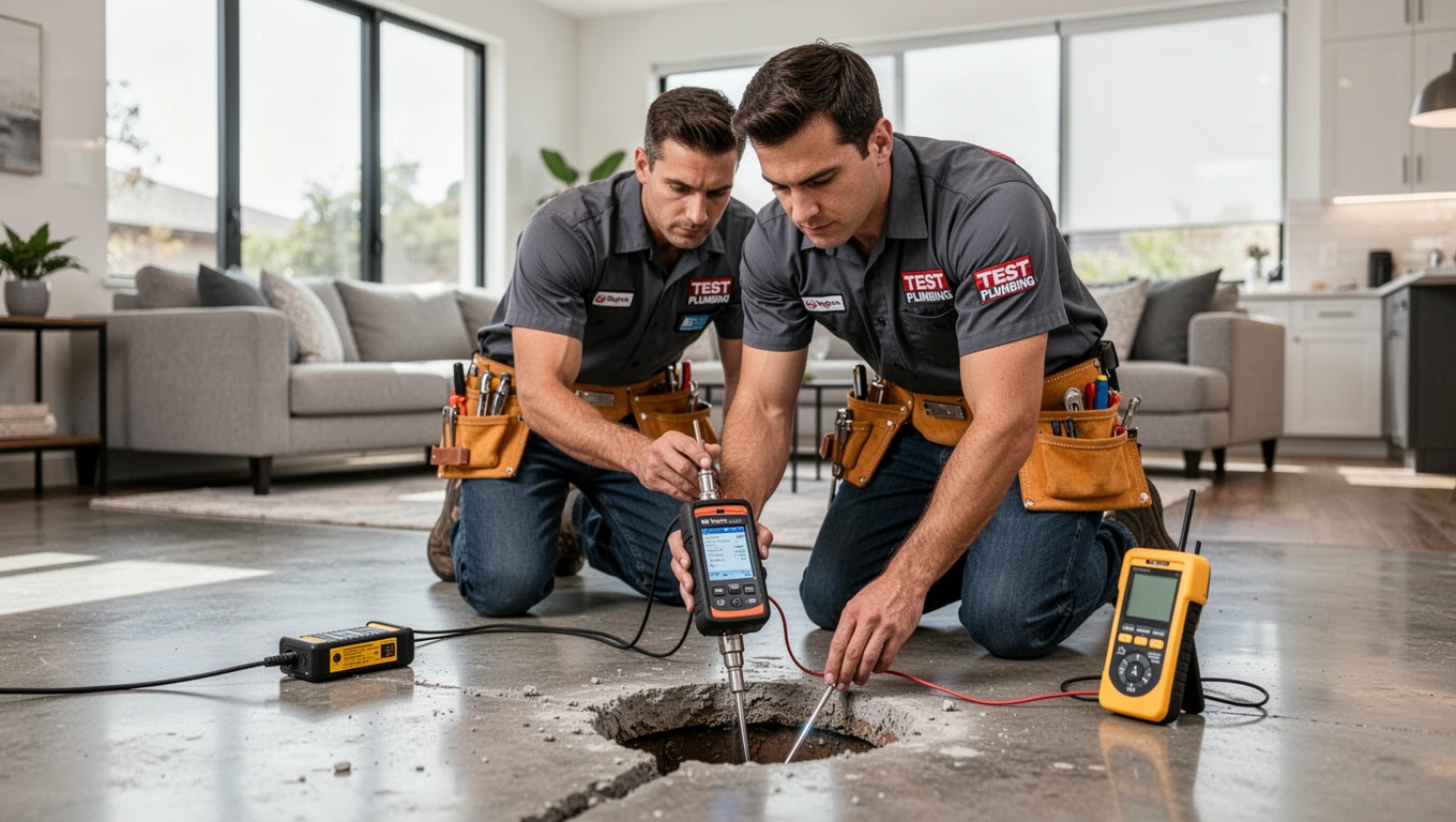 Slab Leak Detection and Repair